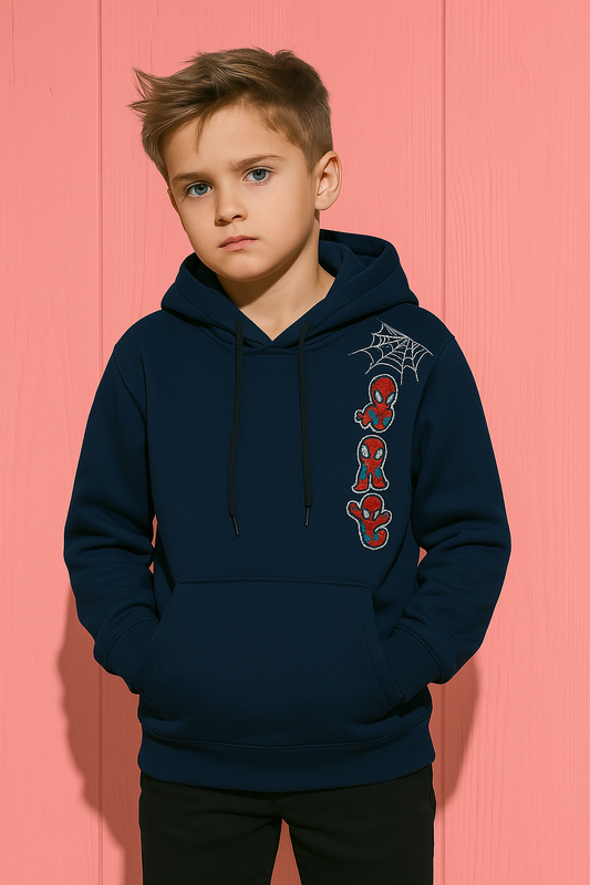 Blue Kid's Fleece-Hoody Sweatshirts – Soft on Skin, Perfect Fit & Comfort