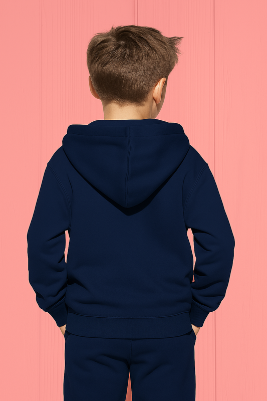 Blue Kid's Fleece-Hoody Sweatshirts – Soft on Skin, Perfect Fit & Comfort