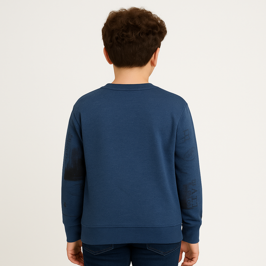 Boys Printed Round Neck T-Shirt – Winter Essential