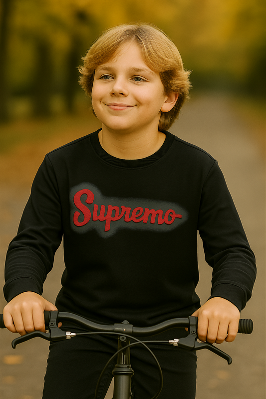 Black Graphic T-Shirt for Boys – Trendy Cotton Wear