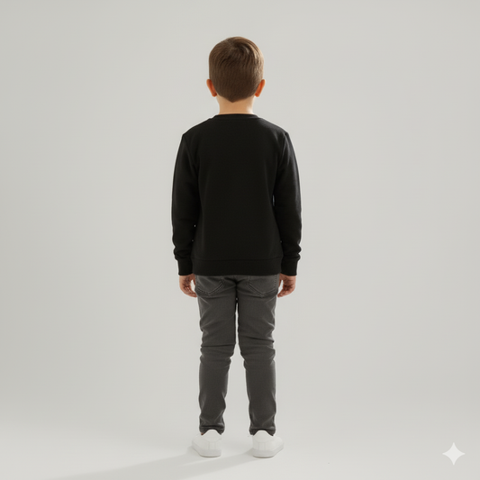 Black Cotton Kids T-Shirt – Stylish Everyday Wear