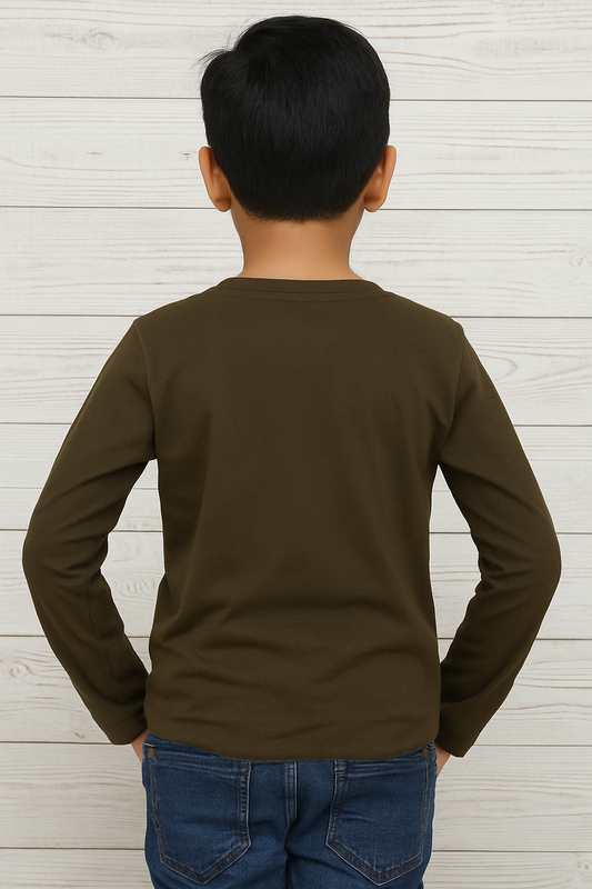 100% Cotton Kids T-Shirt –Full Sleeve- Soft Feel & Gentle on Skin