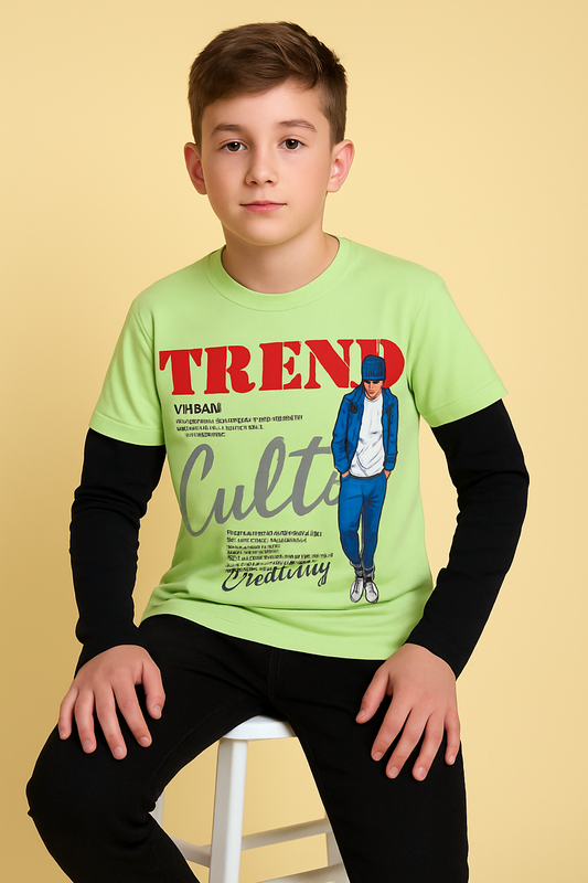 Stretchy Cotton Spandex T-Shirts for Kids – Perfect Fit & Comfort