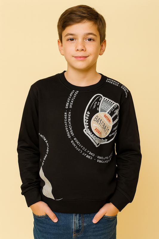 Kids Black Color Tencel T-Shirt – Textured Trendsetter