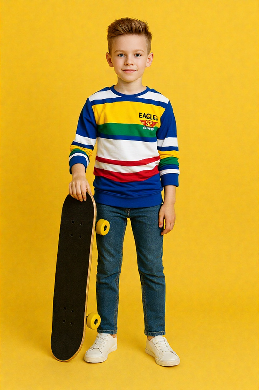 Colorful Cotton T-Shirts for Kids – Rib Lycra, Spandex & More Options