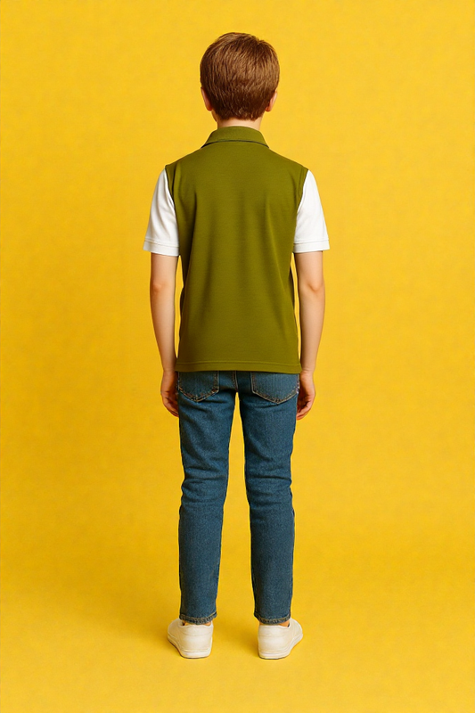 Classic Pique Polo T-Shirt for Kids – Lightweight & Trendy
