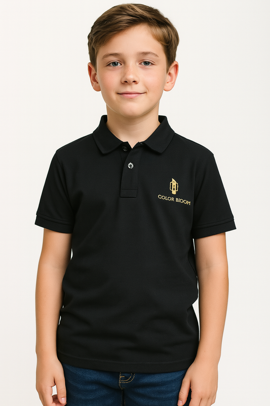 Black Tencel Fabric Kids T-Shirt – Ultra Soft & Eco-Friendly