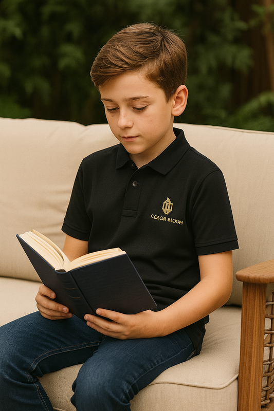 Black Tencel Fabric Kids T-Shirt – Ultra Soft & Eco-Friendly