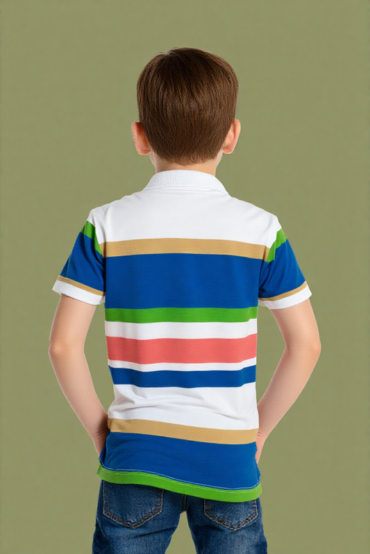Cool Fit Looper Stretch Collar Tee – For Boys