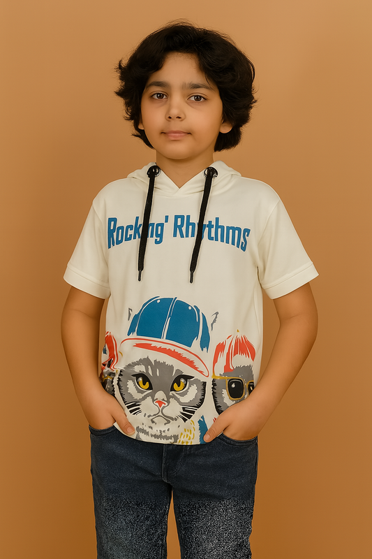 Cotton Lycra Boy's Tee– Soft Stretch & Premium Look