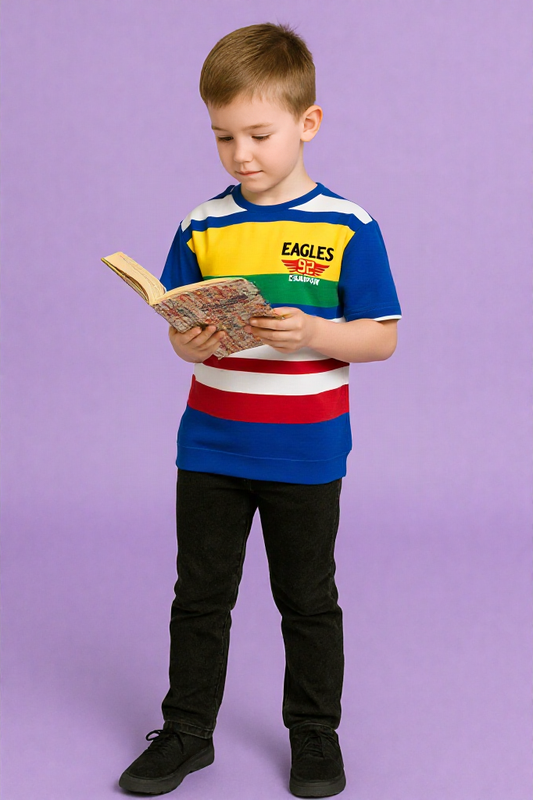 Boys Trendy Half Sleeve Tee – LOOPER KNIT Comfort