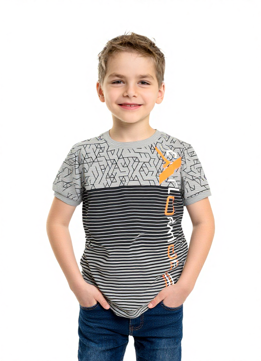Half Sleeve Looper Kids T-Shirt – Easy Wash & Wear