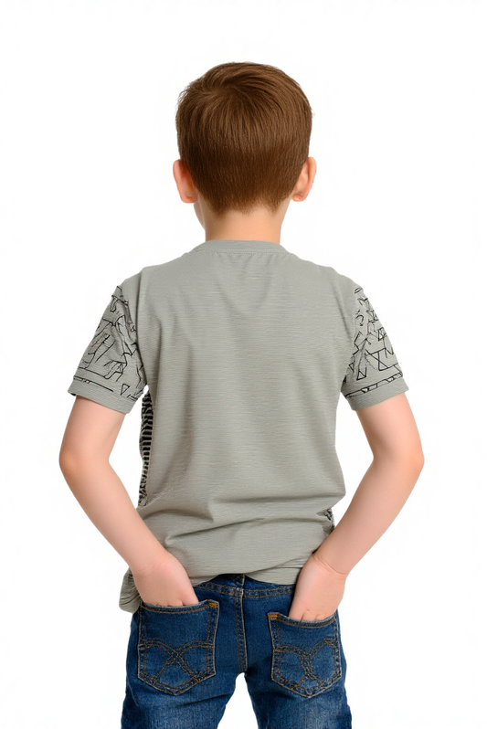 Half Sleeve Looper Kids T-Shirt – Easy Wash & Wear