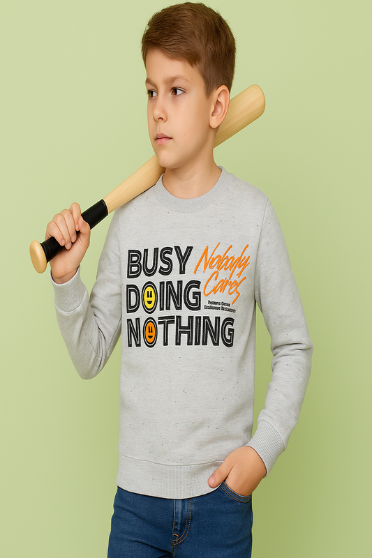 Warm Looper Knit Winter Sweatshirt for Boys