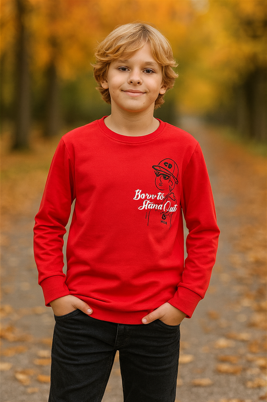 Kids Full Sleeve T-Shirt Back Print – Cool Graphics for Boys