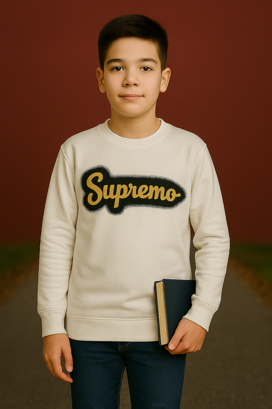 White Graphic T-Shirt for Boys – Trendy Cotton Wear