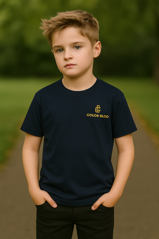 Kids Cotton Rich T-Shirt – Solid Colors for Daily Use