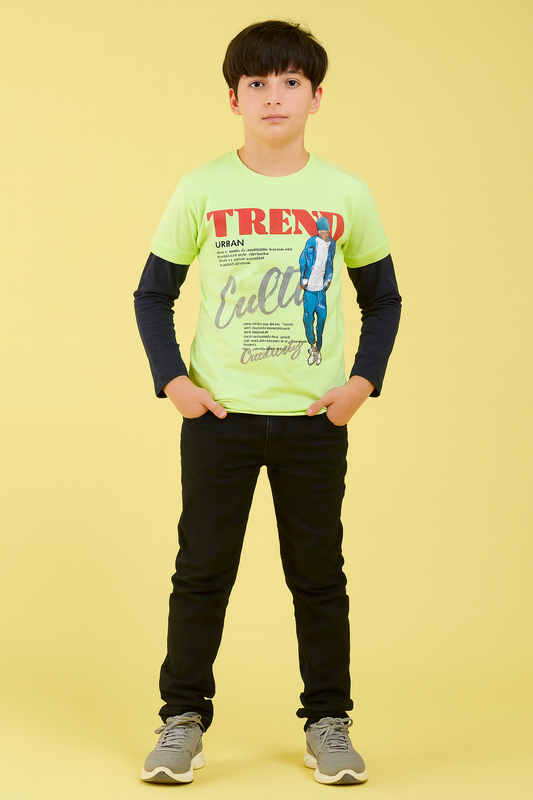 Stretchy Cotton Spandex T-Shirts for Kids – Perfect Fit & Comfort