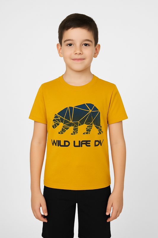 Wildlife Kingdom T-Shirt – Boys Jungle Adventure Print